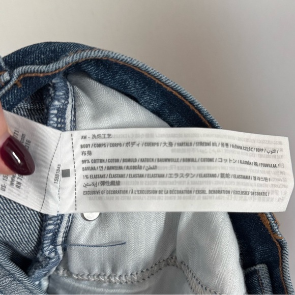 Abercrombie & Fitch The 90s Slim Straight Ultra High Rise - Size 25 R - Picture 4 of 6